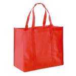 Large non-woven shopping bag, 80gsm, Maltby red colour