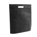 Non-woven bag in vibrant colours, 80 g/m2, Gallery black colour