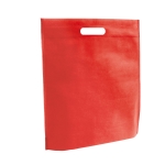 Non-woven bag in vibrant colours, 80 g/m2, Gallery red colour