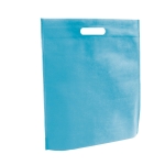 Non-woven bag in vibrant colours, 80 g/m2, Gallery light blue colour