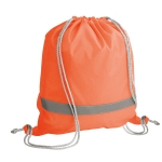 Sports bag with reflective details orange colour