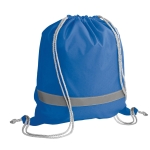 Sports bag with reflective details royal blue colour