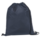 Drawstring bag with reinforced corners, 210D blue colour first view