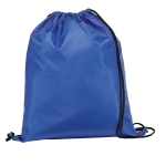 Drawstring bag with reinforced corners, 210D royal blue colour first view