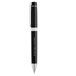 Writing set with rollerball & ballpoint pen, Gibson black colour image with logo