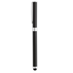 Rollerball and stylus made of metal, Rockwell black colour