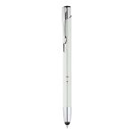 Aluminium touch pen with blue ink, Arrowtouch ivory colour first view