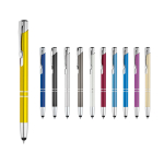 Aluminium touch pen with blue ink, Arrowtouch various colours