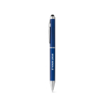 Plastic touch pen with metal surface, black ink, eTop main view