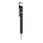 Touch pen ballpoint pen with metal and phone holder black colour