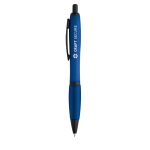 Affordable ballpoint pen printed in different colours blue colour image with logo