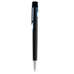 Screen ballpoint pens with metallic surfaces royal blue colour