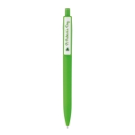 Classic design, affordable pen in plain colours, resin printed light-green colour image with logo 2