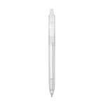 Eco pen made from recycled plastic with blue ink, Recyclo transparent colour first view