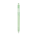 Eco pen made from recycled plastic with blue ink, Recyclo light-green colour first view