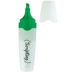 Highlighter for office green colour image with logo 4