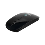 Wireless Bluetooth mouse made of ABS, Curve Plus black colour image with logo