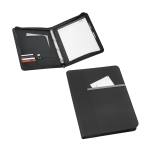 Writing folder with ring binder tray and notepad, A4 various colours