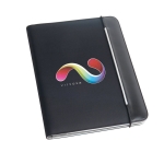 Folder with notepad & pen holder, A4 Colors grey colour image with logo