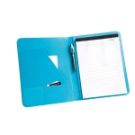 Folder with notepad & pen holder, A4 Colors light blue colour third view