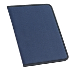 Document folder in blue or black with notepad, A4 blue colour