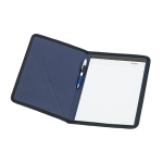 Document folder in blue or black with notepad, A4 blue colour third view