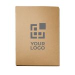 Cardboard writing folder with notepad for employees, A4 main view