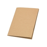 Simple cardboard writing folder with note paper A4 natural colour