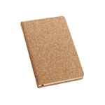 Cork notebook blank pages for eco advertising, A6 natural colour