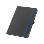 Notebook faux leather cover and colour details, A5 royal blue colour