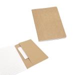 Notebook recycled paper with inner pocket, A5 various colours