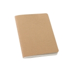 Notebook with recycled cardboard cover, B7, Journal natural colour