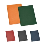 A5 notebook with recycled cardboard cover various colours