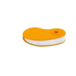 Eraser with coloured plastic cover orange colour