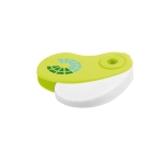 Eraser with coloured plastic cover light-green colour image with logo 4