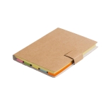 Sticky notes in various sizes & colours brown colour