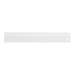 Economical plastic ruler for schools, 20 cm white colour first view