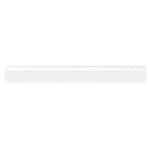 White ruler for employees, 25 cm white colour first view