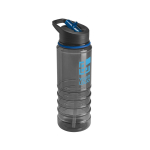 Printed sports bottle with straw and screw cap, 650 ml main view