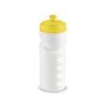 Plastic drinking bottle, 100% recyclable, 530 ml yellow colour