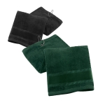 Cotton golf towel with metal hook 430 g/m2, Club various colours