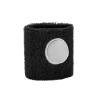 Elastic sweatband for the wrist in many colours black colour