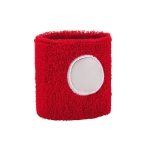 Elastic sweatband for the wrist in many colours red colour