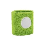 Elastic sweatband for the wrist in many colours light-green colour