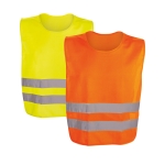 Reflective safety vest with closure in neon colours various colours