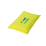 Neon safety pocket Velcro fastener for use yellow colour image with logo