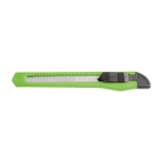 Retractable carpet knife in different colours light-green colour