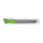 Transparent plastic cutter knife light-green colour first view