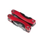 Multifunctional tool steel & aluminium, 9 functions red colour