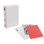 Poker cards with coloured back and printable box red colour